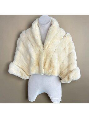 A. Divorkin Pearl Mink Fur Capelet Shrug Bolero Jacket as Found